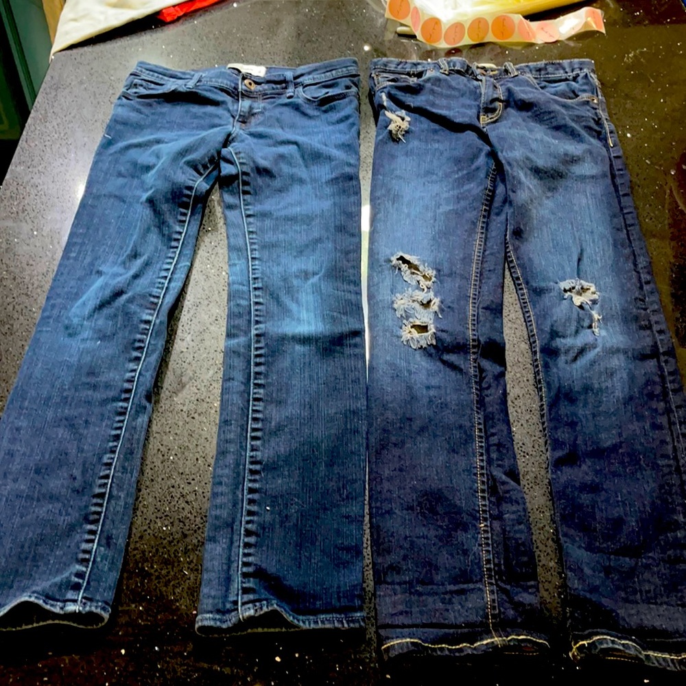 2 Pr Sz 14 Jeans - Abercrombie & Levi’s. 2001